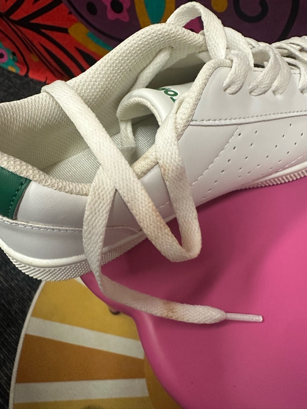 TRETORN white/green women’s tennis shoes sz 8 - Picture 8 of 8